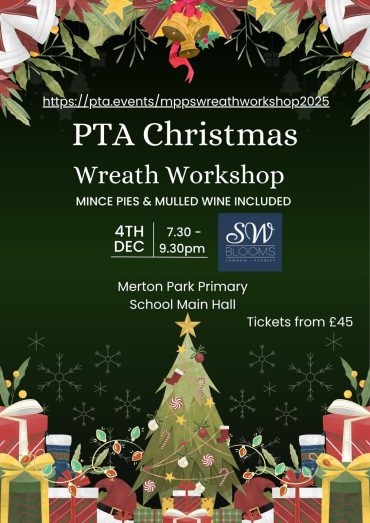 Festive Creativity: Christmas Wreath Making Workshop at Merton Park Primary school